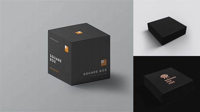 6970+ Black Box Mockup Psd Free Download High-End PSD Download