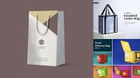 6986+ Thermal Bag Mockup Free Fully Layered Photoshop Freebie