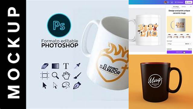 6994+ Mockup Taza Online High-Resolution PSD Download