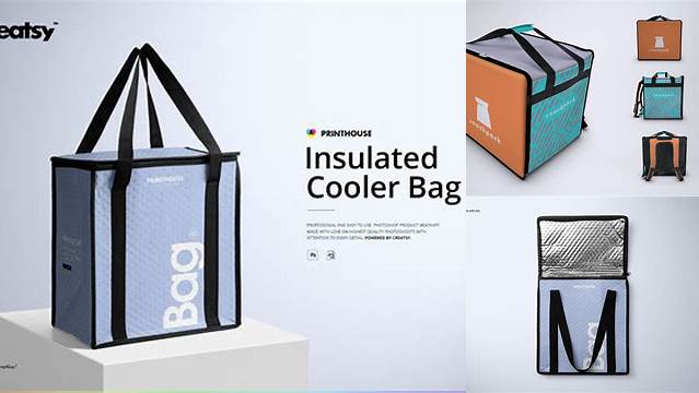 6997+ Cooler Bag Mockup Free For Free Download