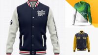 7000+ Free Varsity Jacket Mockup Premium Quality PSD Freebie