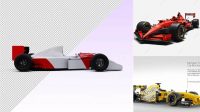 7003+ F1 Car Mockup Psd Free Smart PNG Image