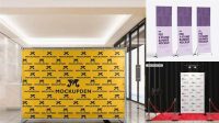 7009+ Step And Repeat Banner Mockup Psd Free High-Quality Editable PSD