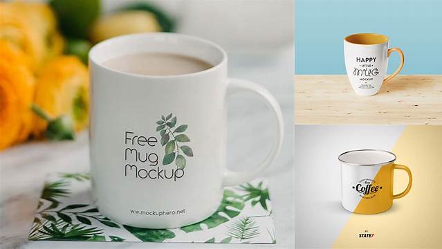 7016+ Frosted Mug Mockup PSD Free Download