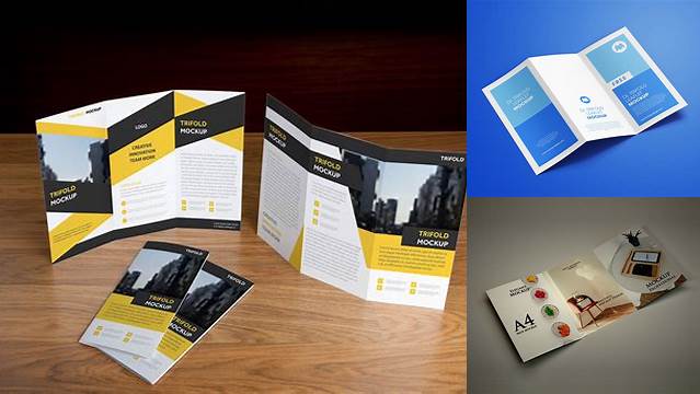 7018+ A4 Tri Fold Brochure Mockup Psd Free Download Easy Editable