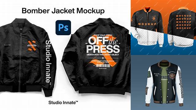 7021+ Mock Up Jaket Bomber PSD Free Download