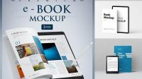 7037+ Ebook Mockup Free High-Resolution PSD Download