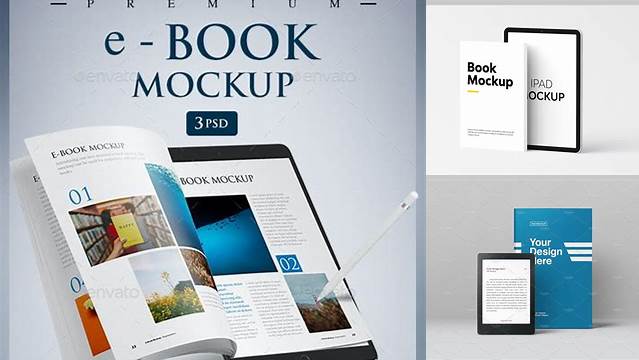 7037+ Ebook Mockup Free High-Resolution PSD Download