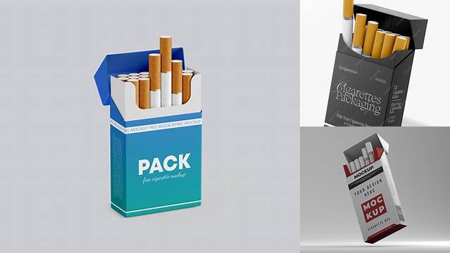 7039+ Cigarette Box Mockup Free Digital Download