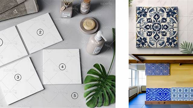 7040+ Mockup Azulejo Psd Free Creative Design File