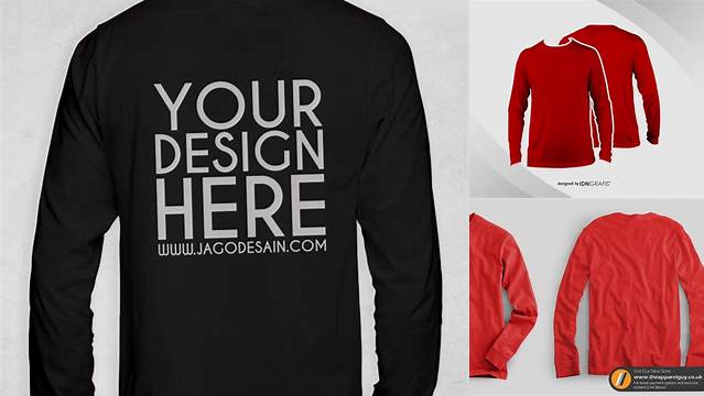 7043+ Download Mockup Kaos Lengan Panjang Cdr Unique High-Resolution PSD