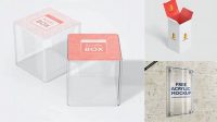 7046+ Acrylic Box Mockup Editable PSD File