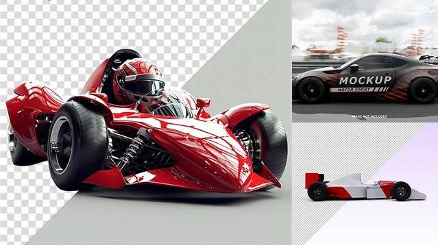 7061+ Race Car Mockup Psd Free Smart PNG Image