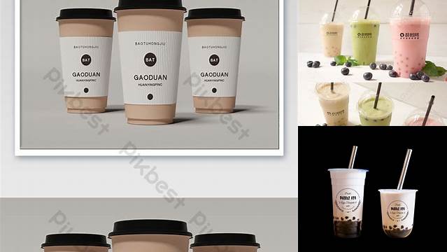 7062+ Milk Tea Mockup Free Download PSD Free Download