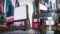 7062+ Times Square Mockup Free Include TIFF