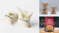 7069+ Rice Bag Mockup Exclusive Free PSD