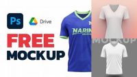 7080+ V Neck Mockup Free Mockup Templates