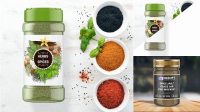 7090+ Spice Jar Mockup PSD Free Download