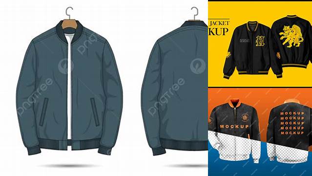 7098+ Bomber Jacket Mockup Free Download Smart PNG Image