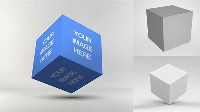 7102+ 3d Cube Mockup Smart PNG Image