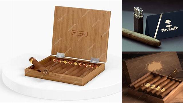 7104+ Cigar Mockup Free Exclusive PSD Design Freebie