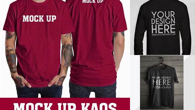 7104+ Mockup Kaos Online Gratis PSD File Download