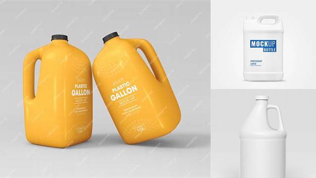 7107+ Gallon Mockup Free Professional PSD Template