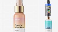 7107+ Mist Spray Bottle Mockup Free High Resolution