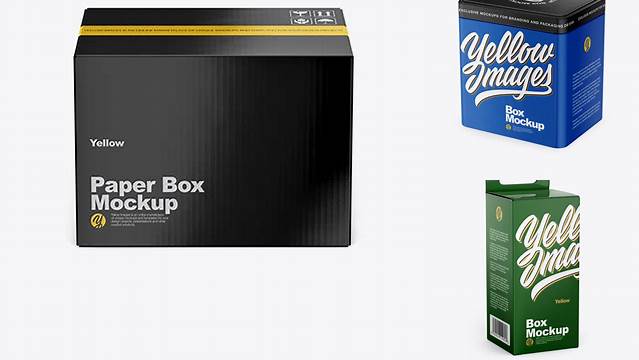 7115+ Glossy Box Mockup Digital Download