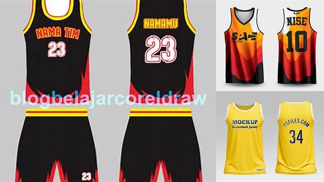 7116+ Pola Jersey Basket Cdr Free PSD