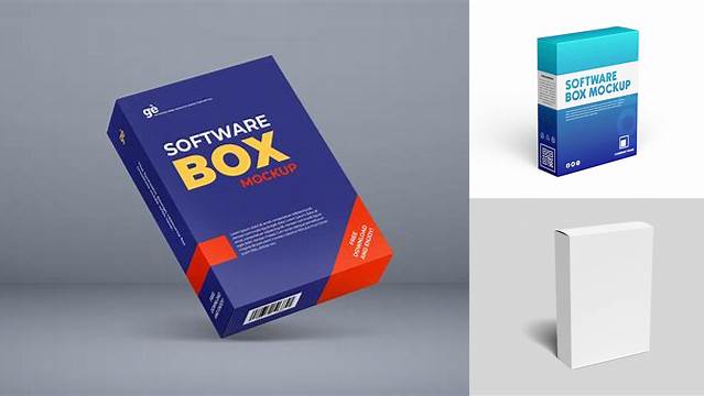 7120+ Software Box Mockup Stylish Free PSD