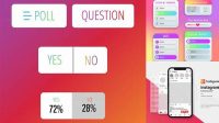 7130+ Instagram Poll Mock Up Smart Object PSD