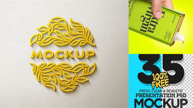 7130+ Yellow Images Free Mockup Advanced Photoshop Template