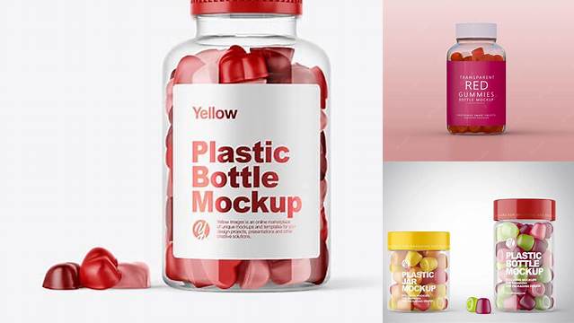 7139+ Gummies Bottle Mockup Free PSD Free Download