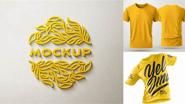 7145+ Download Yellow Images Mockups For Free Creative Design Resource