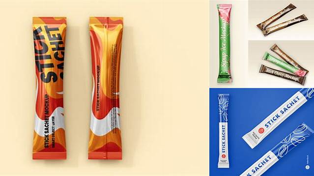 7145+ Stick Sachet Mockup PSD Download