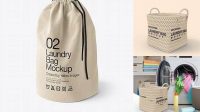 7147+ Laundry Bag Mockup Editable PSD File