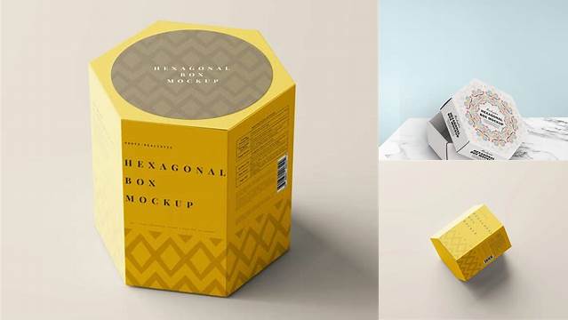 715+ Hexagon Box Mockup Digital Download