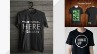 7159+ Mockup Kaos Cdr Stylish Free PSD