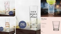 7160+ Shot Glass Mockup Free Fully Layered Photoshop Freebie