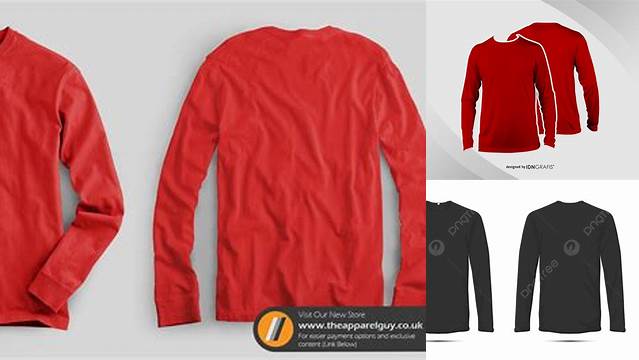 7162+ Mockup Kaos Lengan Panjang Depan Belakang Psd Mockup PSD Free Download