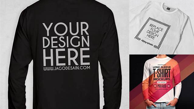 7162+ Mockup Kaos Panjang Psd Best for Showcase