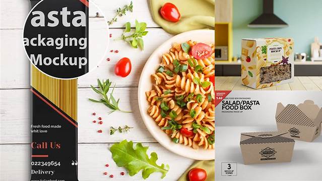 7168+ Pasta Box Mockup Free PSD