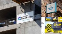 7169+ Construction Signage Mockup Customizable PSD Templates