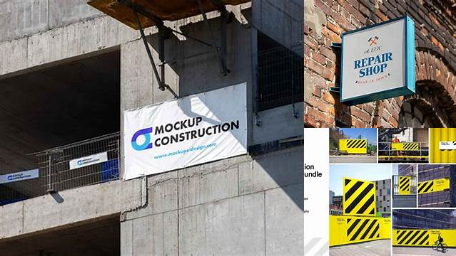 7169+ Construction Signage Mockup Customizable PSD Templates