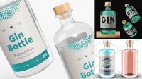 7176+ Gin Bottle Mockup Psd Free PSD Free Download