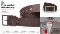 7177+ Belt Mockup PSD Download