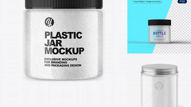 7178+ Clear Plastic Jar Mockup Free Digital Download