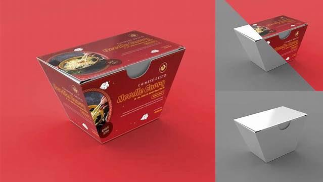 7184+ Chinese Food Box Mockup PSD Download