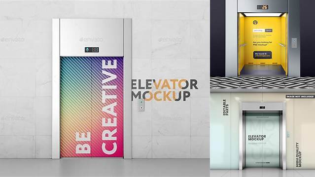 7190+ Elevator Mockup Psd Free Download Stylish Free PSD